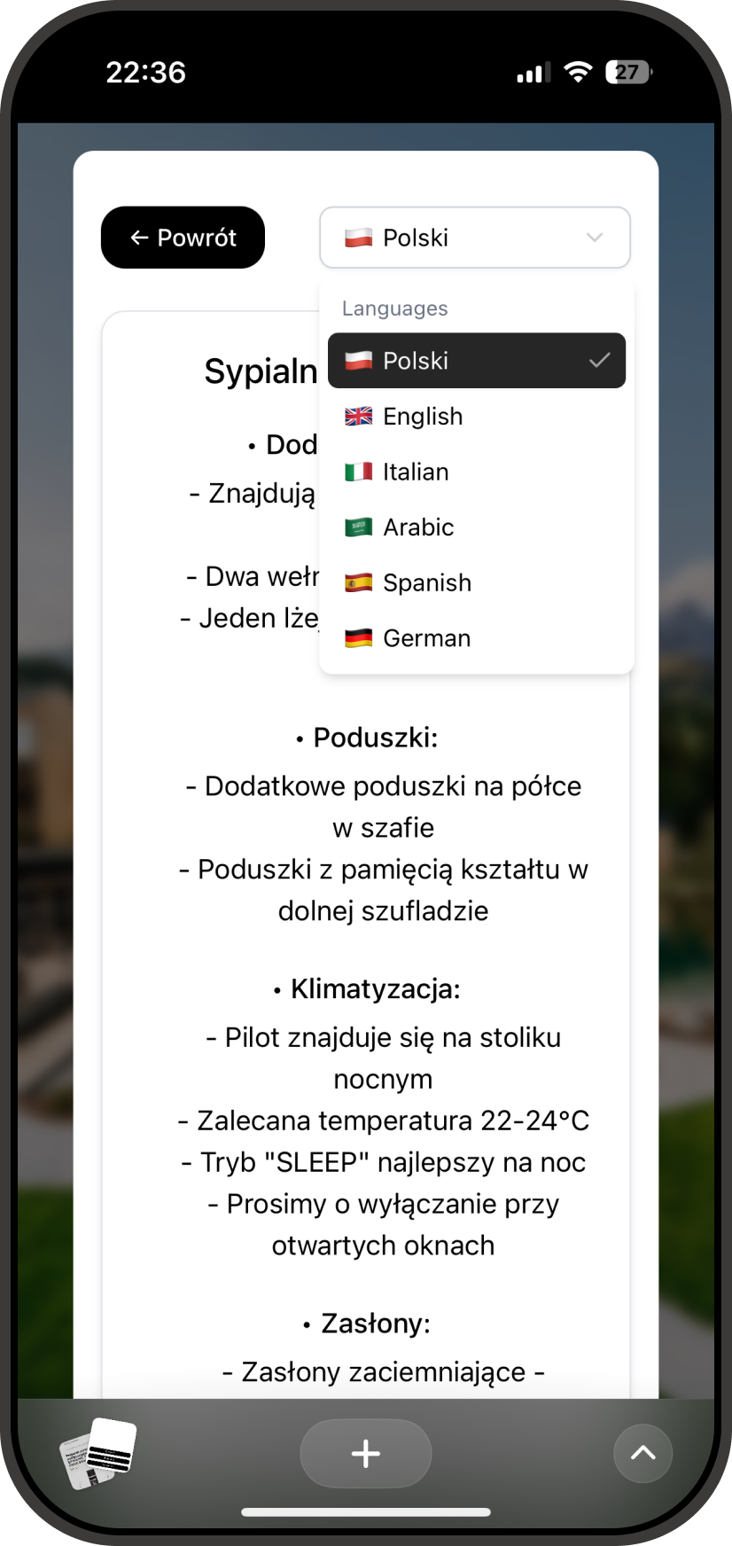 Podgląd aplikacji Better Stay na iPhone - Informacje